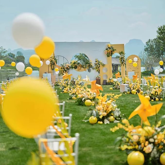 KAWKALSH 200pcs Yellow Balloons 5 Inch, Small Mini Latex Balloons - Image 6