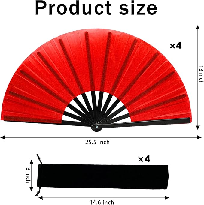 13inch Large Rave Fan Popping Clacking Fans - Image 2