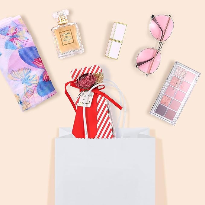 GSSUSA White Gift Bags 5.25x3.75x8 400Pcs, Paper Bags - Image 6