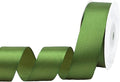 Olive Green Satin Ribbon 1 inch X Continuous 25 Yards, Single Face Polyester by Kryvusribbon