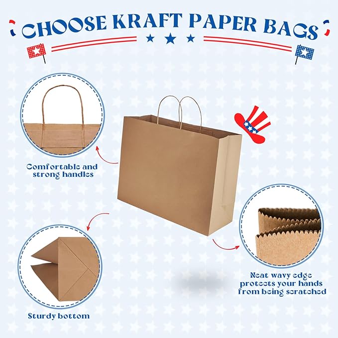 MESHA Large Brown Paper Bags - Image 4