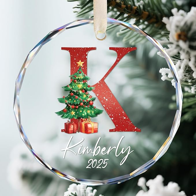 Name Ornaments for Christmas Tree, Personalized Christmas Ornaments 2025 by HooAMI