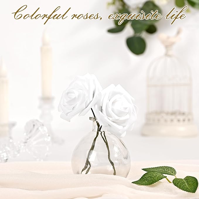 BLEUM CADE 36Pcs Artificial Flowers Fake Roses - Image 4