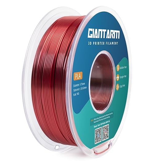 GIANTARM Dual Color PLA Filament, Silk PLA Filament 1.75mm +/-0.02mm, 1KG Spool - Image 6