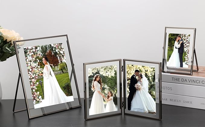 4x6'' Charcoal Black Double Floating Frame, - Image 7