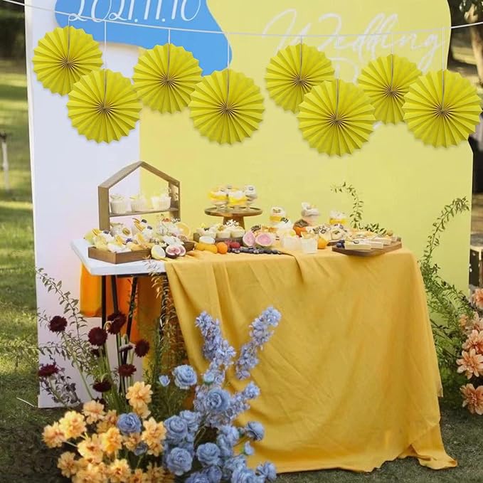 Yellow Party Decorations, Paper Decorations - Image 5