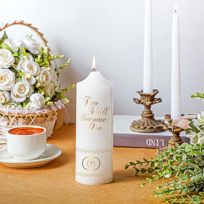 Frienda Unity Candles for Wedding Ceremony Set Wedding Unity Taper Candles - Image 6