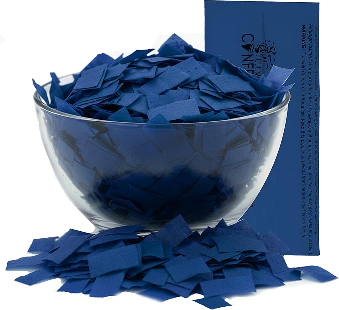 Ultimate Confetti Dark Blue Biodegradable Confetii by UltimateConfetti