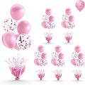 6 Set Pink Balloon Table Centerpieces by Gogoparti