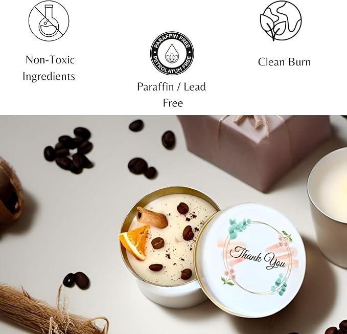 Coffee Scented Soy Wax Candle Favors - Image 9