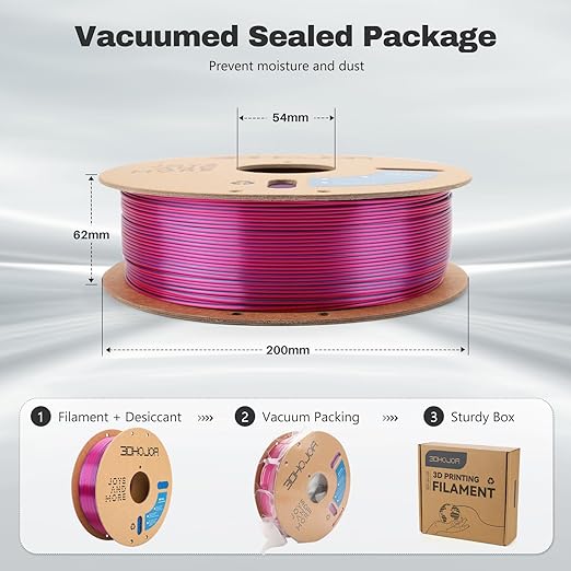 Silk PLA Filament 1.75mm Red Blue Dual Color PLA 3D Printer Filament 2 in 1 - Image 5