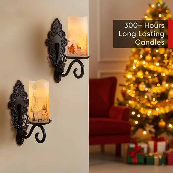 Homemory Christmas Flameless Candles Battery Operated - Image 5