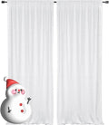 White Sequin Backdrop 2FTx8FT 2 Panels Curtains Party Decoration Glitter by HMQIANG