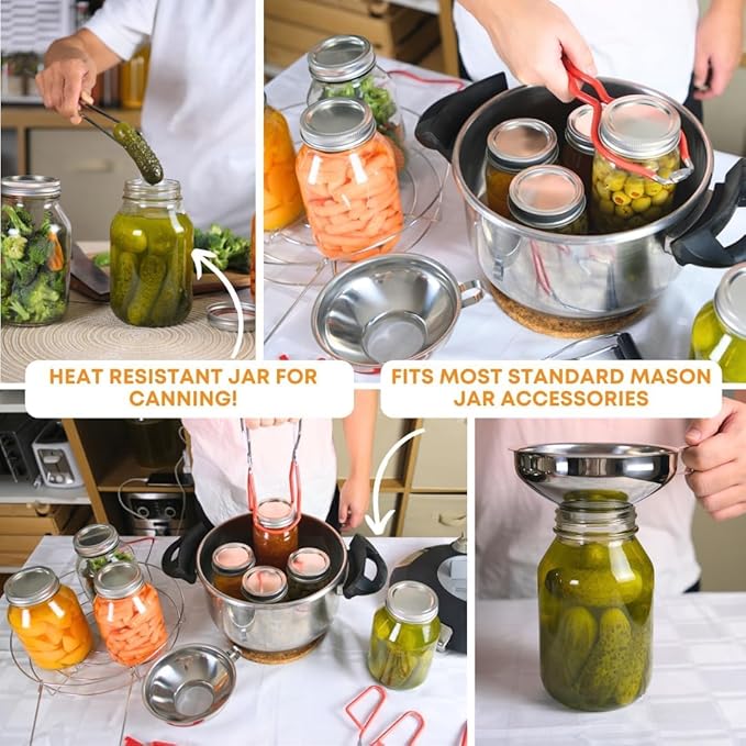 FastRack Regular Mouth Mason Jars 16 oz - Image 6