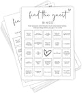 Bridal Shower Games, Find The Guest Bingo, Wedding Shower Games by Tsunerrorami