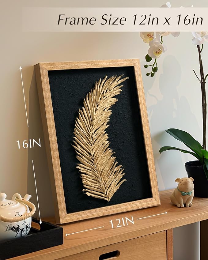 VIYYIEA Framed 3D Textured Wall Art, Handmade Paper Artwork, Modern Minimalist - Image 7