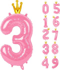 Pink 40 Inch Number Balloon by Upgesy