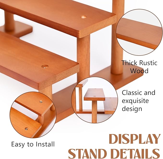 3 Tier Wooden Display Riser Stand Perfume Organizer, Dessert Table Display Set - Image 5