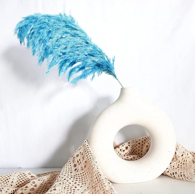 Blue Pampas Grass for Home Decor - Image 6