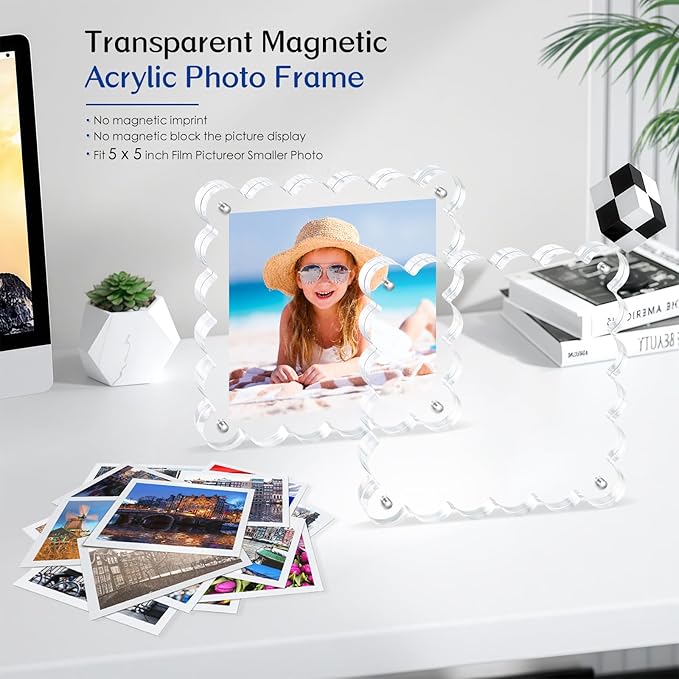 Acrylic Picture Frames. 5×5inch 6Pack - Image 3