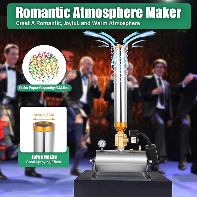 2PCS Confetti Cannon Machine Remote Control Confetti Launcher Machine Cannon - Image 7