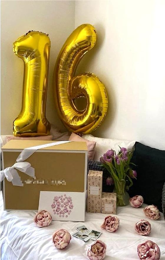 Gold Number 1 Balloon 40 inch, Number 1 Birthday Balloons - Image 6