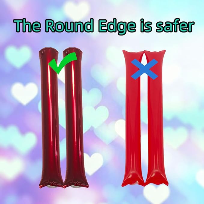 48pcs Round Head Boom Sticks Thunder Sticks Cheering Sticks Team Spirit Plastic - Image 3