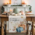 Fall Thanksgiving Cotton Linen Table Runner by Unknown