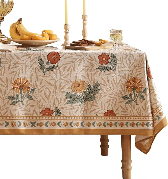 patdrea Designer Linen Tablecloth by Welcometopatdrea
