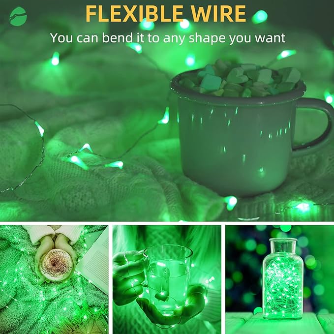 LAMPHOME 20 Pack Fairy Lights Battery Operated String Lights, 20 LED on 6.6FT - Image 7
