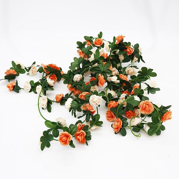 12 PCS 98.4 FT Artificial Flower Garland Rose Garland - Image 4