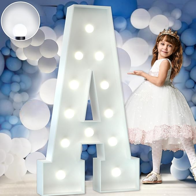 Marquee Letters 4 Feet Tall Large Light Up Letters Baby Shower Decorations by Letsmakeitimpressive