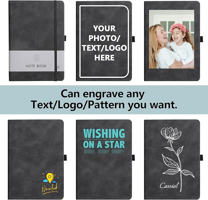 Personalized Notebook Custom Journal Notebook PU Leather A5 Can Customized - Image 3