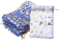 PATIKIL 50 Pcs 4x6 Inch Heart Printed Organza Bags by PATIKIL