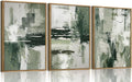 myusuar 3 Piece Large Modern Abstract Canvas Framed Wall Art by Unknown