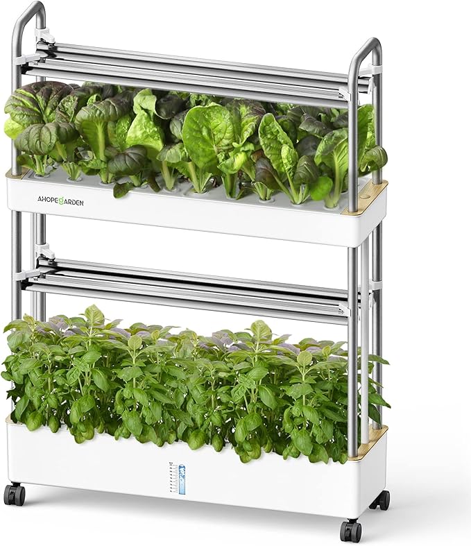 Ahopegarden Indoor Garden Hydroponics Growing System Kit: 60 Pods Vertical - Image 9