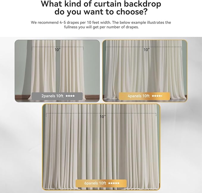 10×10ft Tulle Backdrop Curtains - Image 3
