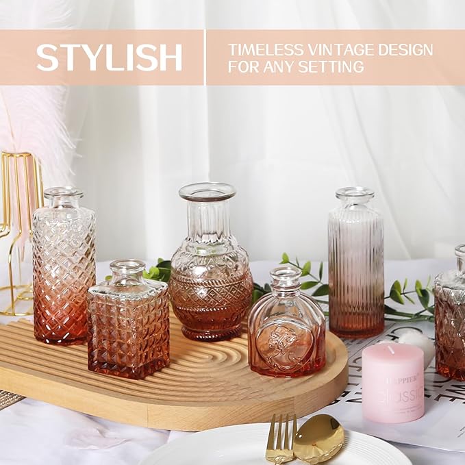 Mini Bud Vases Set of 12 As Wedding Centerpieces - Image 4
