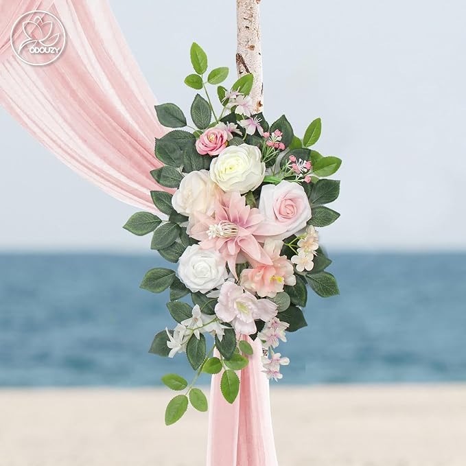 Wedding Arch Flowers Kit, Artificial Flower Arch Decor - Image 4