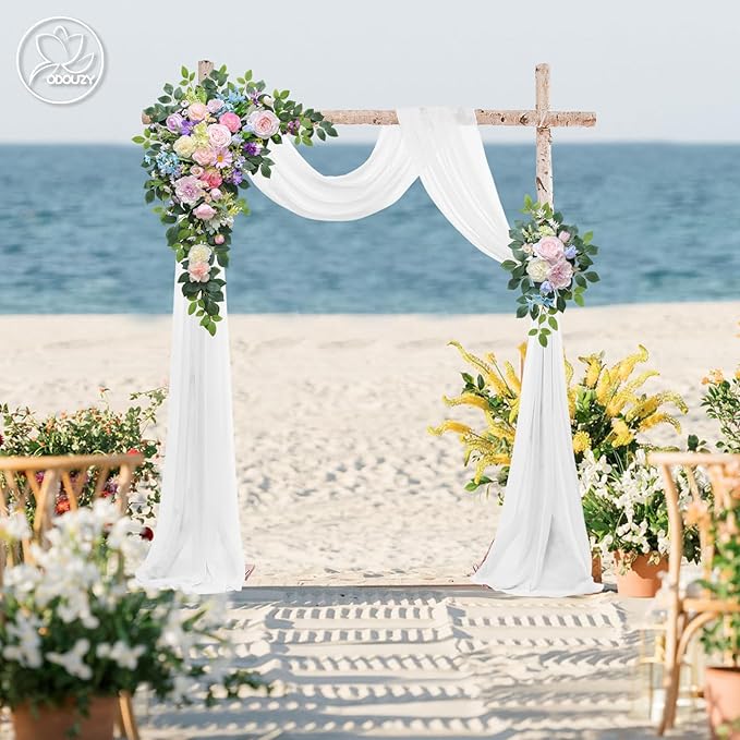 Wedding Arch Flowers Kit, Artificial Flower Arch Decor - Image 5
