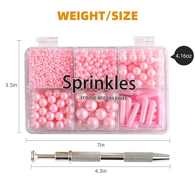 Kasvan Pink Mix Sugar Sprinkles - Image 4