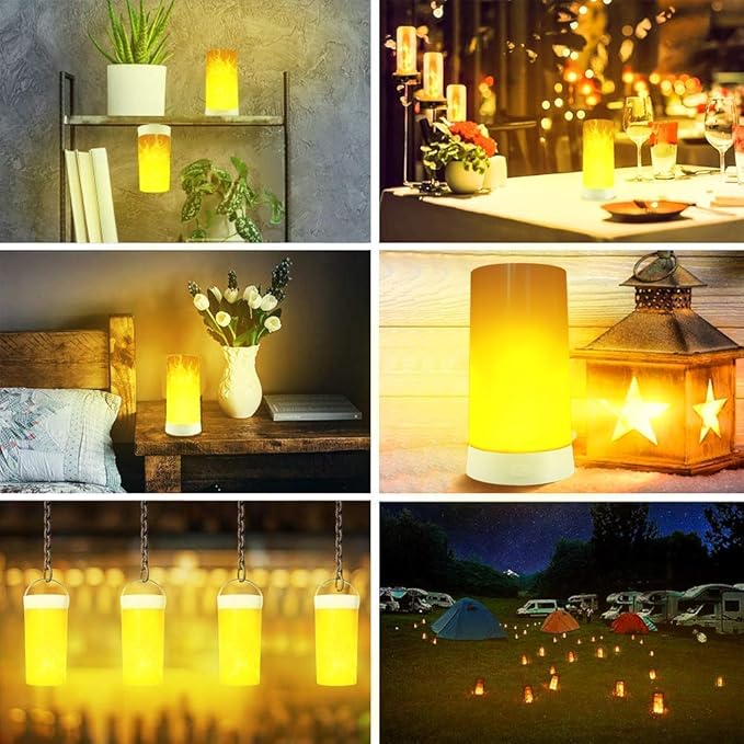 LED Flame Light, Flame lamp Candles Fire Lanterns Outdoor Hanging Lamps - Image 7