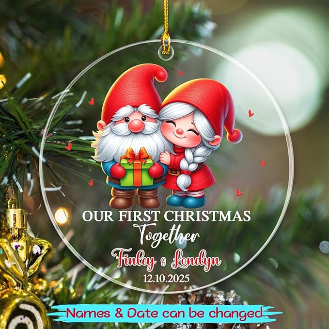 Personalized Our First Christmas Together Ornaments, 1st Christmas Together - Image 2