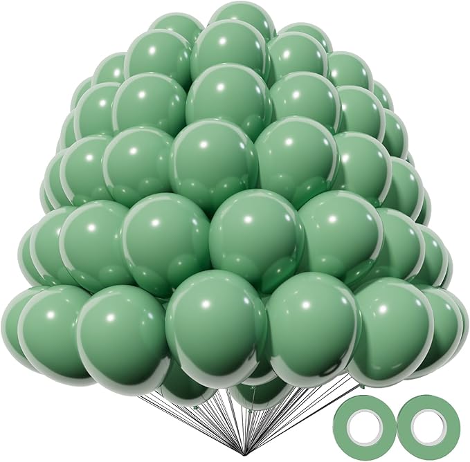 KAWKALSH 200pcs Sage Green Balloons 5 Inch, Small Mini Latex Balloons by %E7%AB%8B%E5%8D%B3%E8%B4%AD%E4%B9%B0