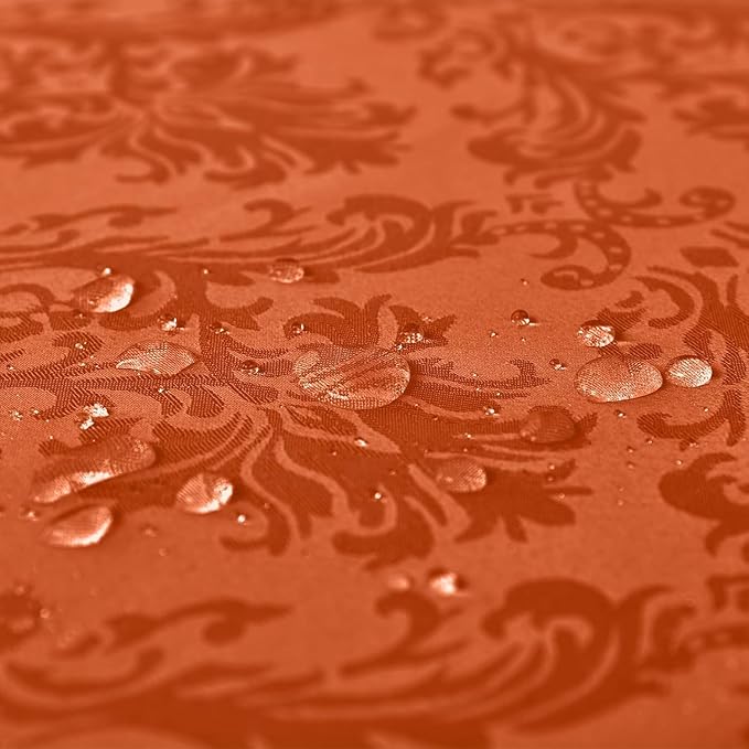 SASTYBALE Jacquard Rectangle Tablecloth, Rusty Spill-Proof Wrinkle Resistant - Image 4