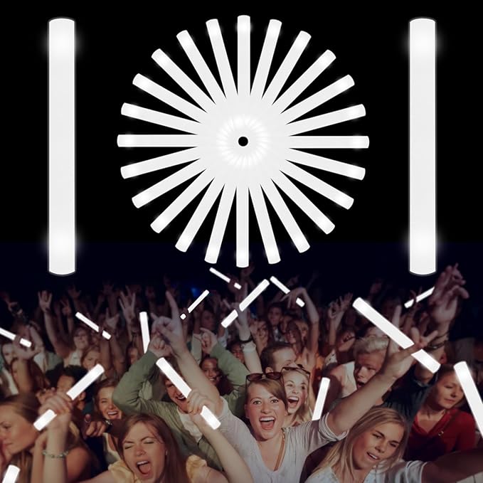 Glow Foam Sticks Bulk, Sporting Events by NUDALA