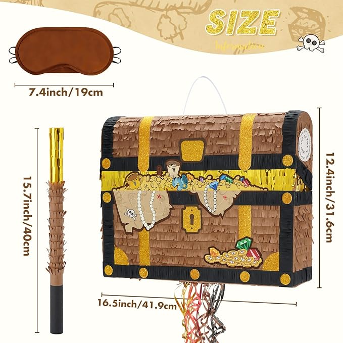 WERNNSAI Treasure Chest Piñata - Image 3