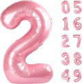 Pearlescent Pink number balloon 2026 by Upgesy
