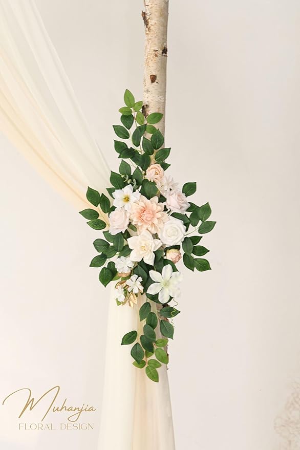 Artificial Wedding Arch Flowers Kit, Ceremony Decoration, Floral Outdoor Party - Image 4