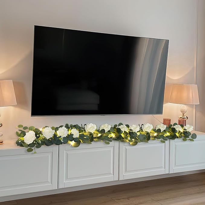 MACTING 2 Pack 13.2FT Eucalyptus Garland - Image 8